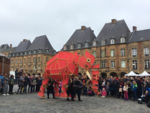 A splash of elephantine colour at the World Puppet Festival