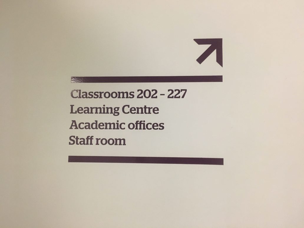 Signage in Kings Education