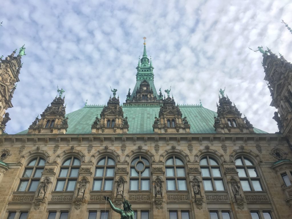 Rear of Rathaus Hamburg