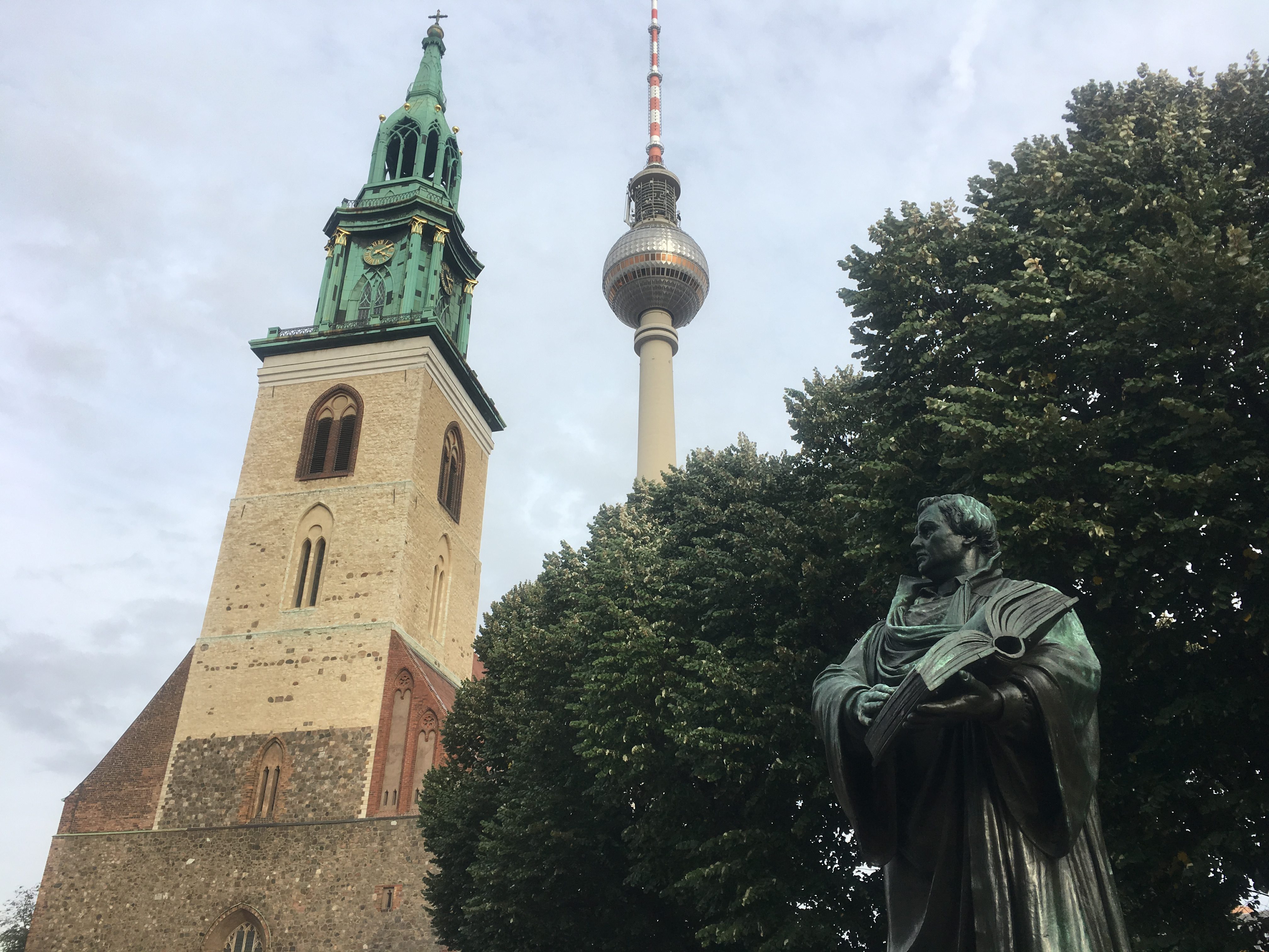 Luther looking at Berlin pointy things