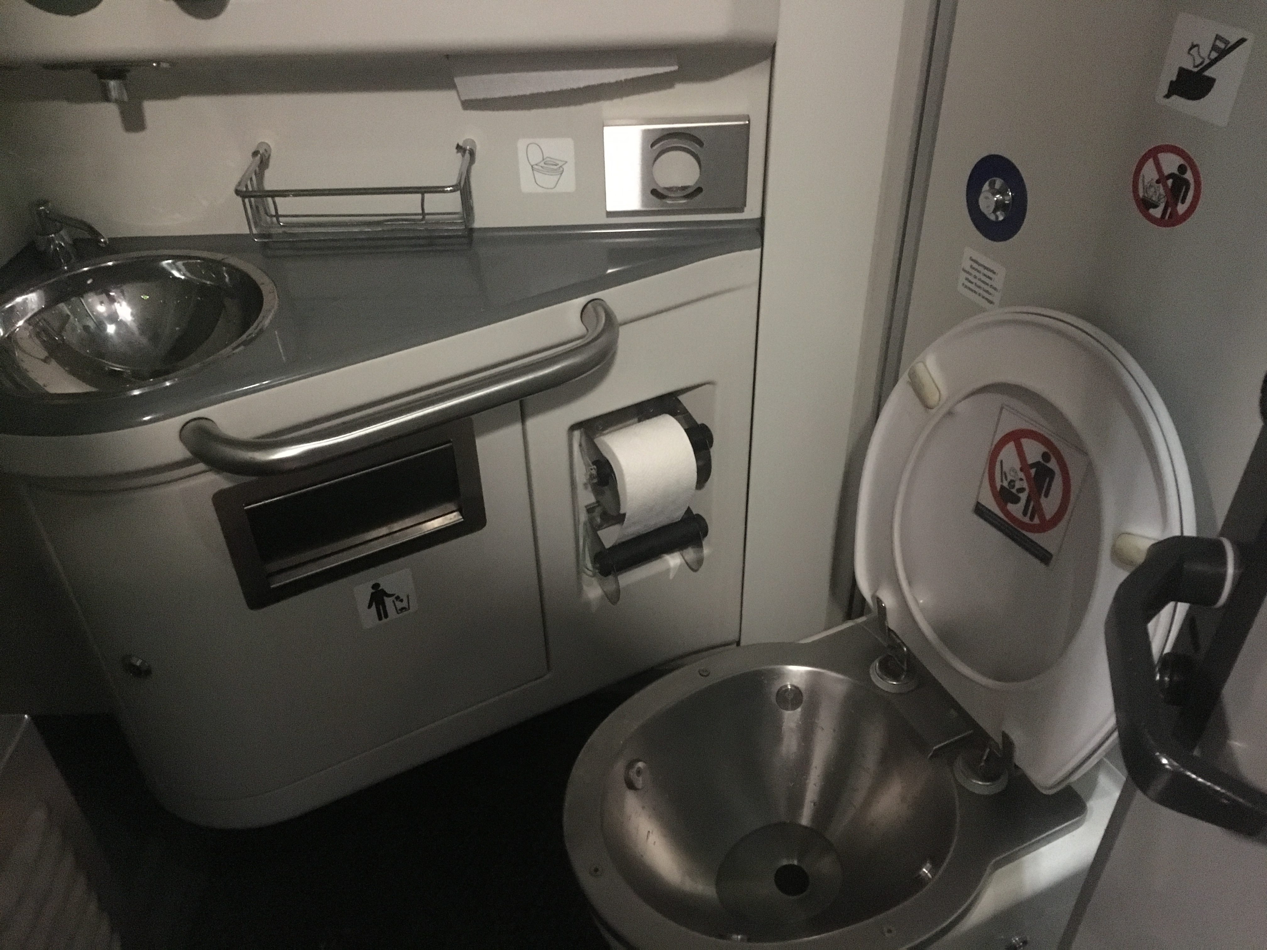 Russian train toilet - clean and orderly
