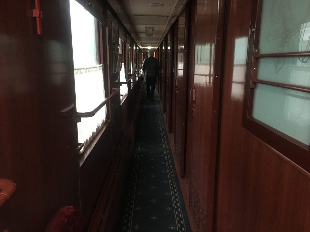 Down the first-class corridor at Omsk
