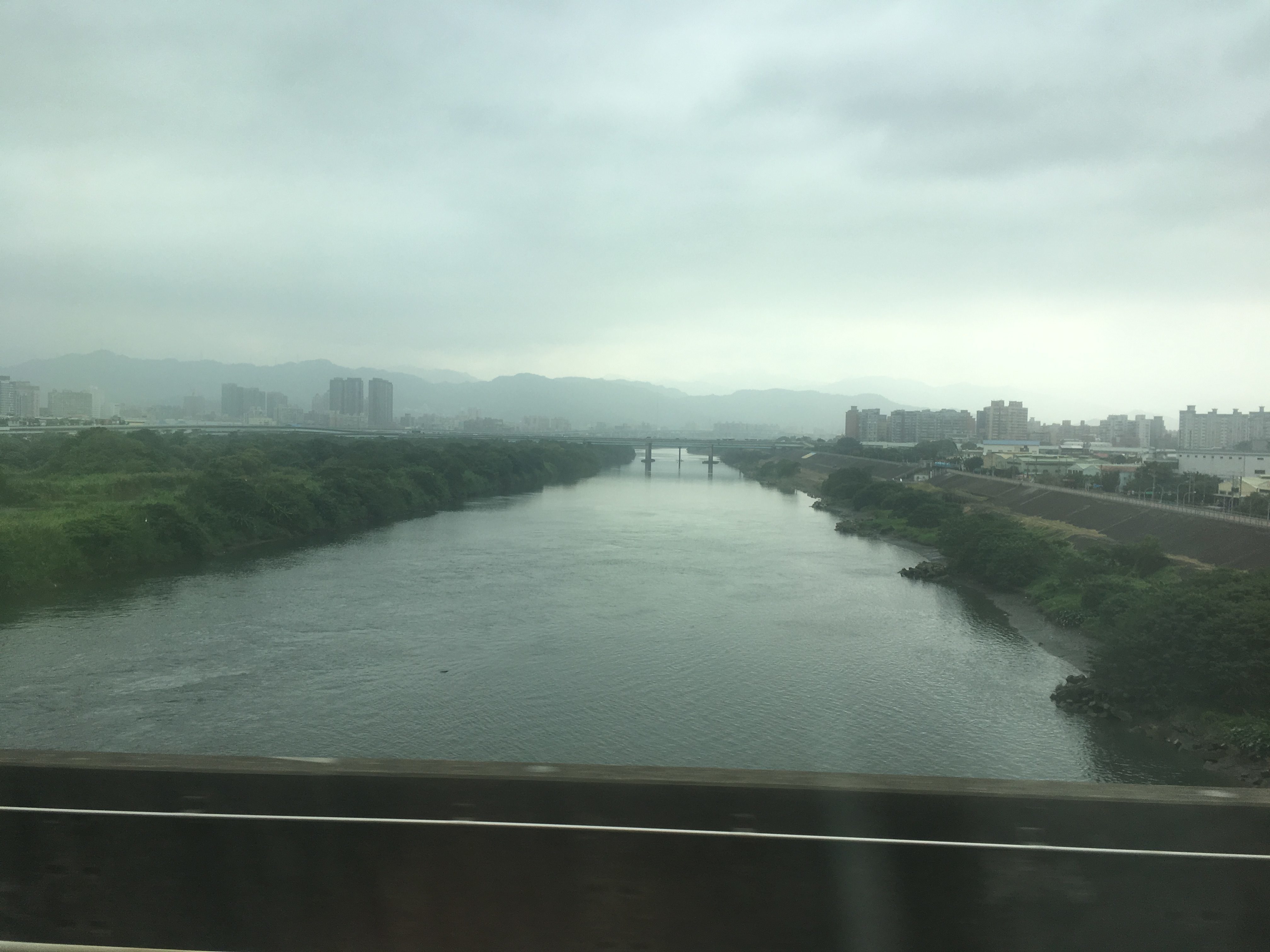 Leaving Taipei on the fast train