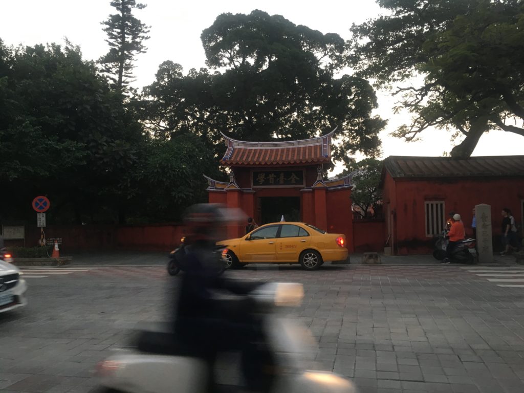 Japanese government road directly infront of Confucian Temple 