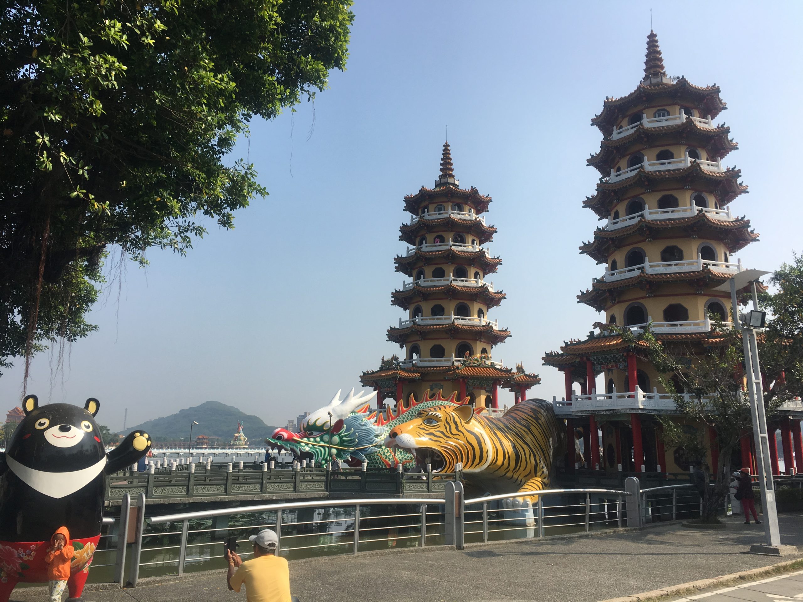 Tiger and Dragon towers at Lotus Pond