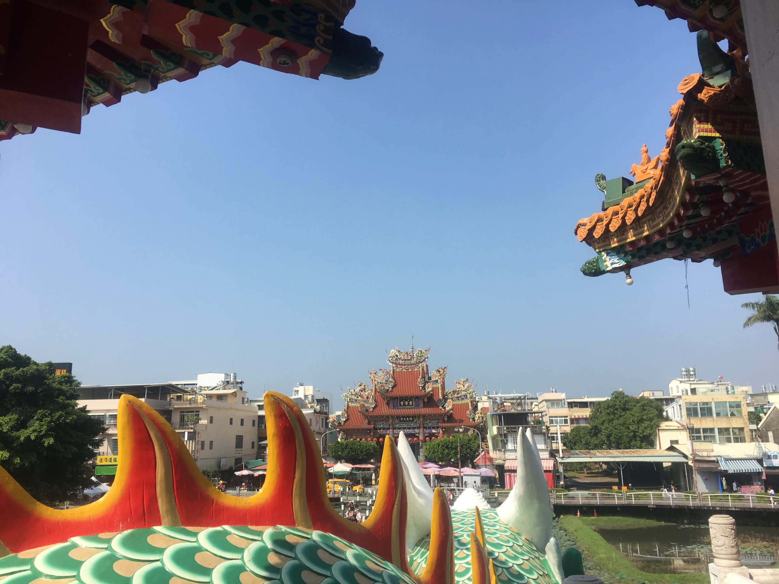 The back of the dragon at the towers, Lotus Pond, Kaohsiung