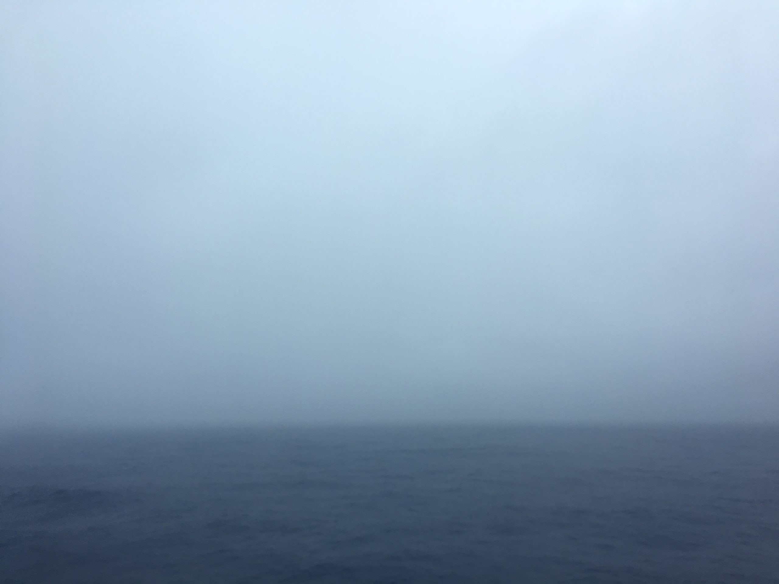 Misty morning in the Philippine Sea