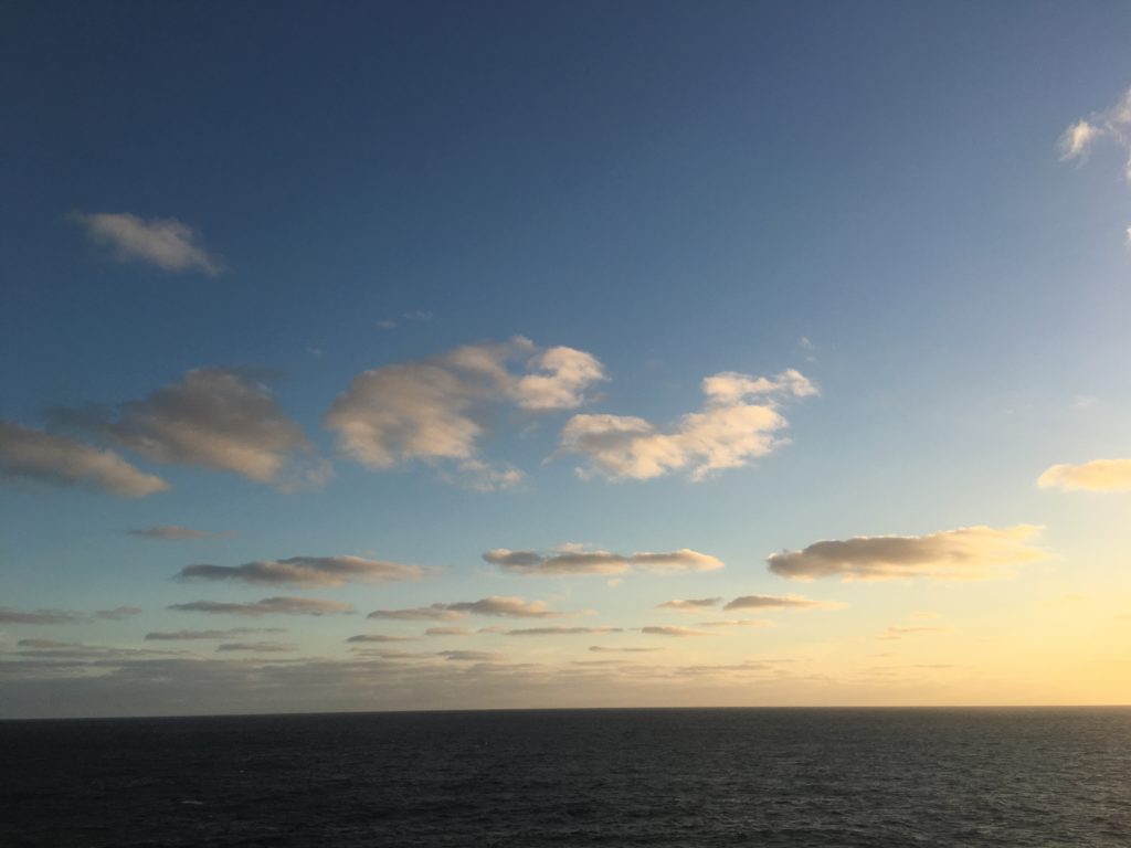 Sunset over the Tasman Sea