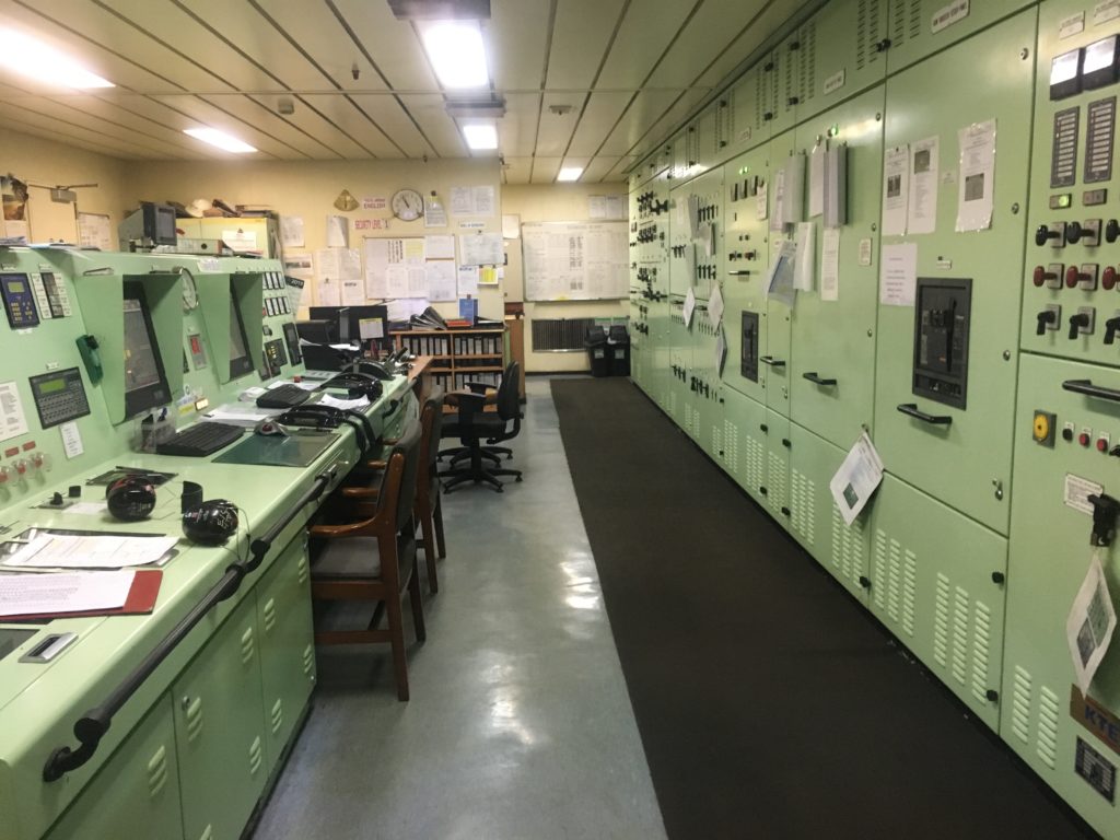 Alarm monitoring system and main switchboard in engine control room CC Coral 2019