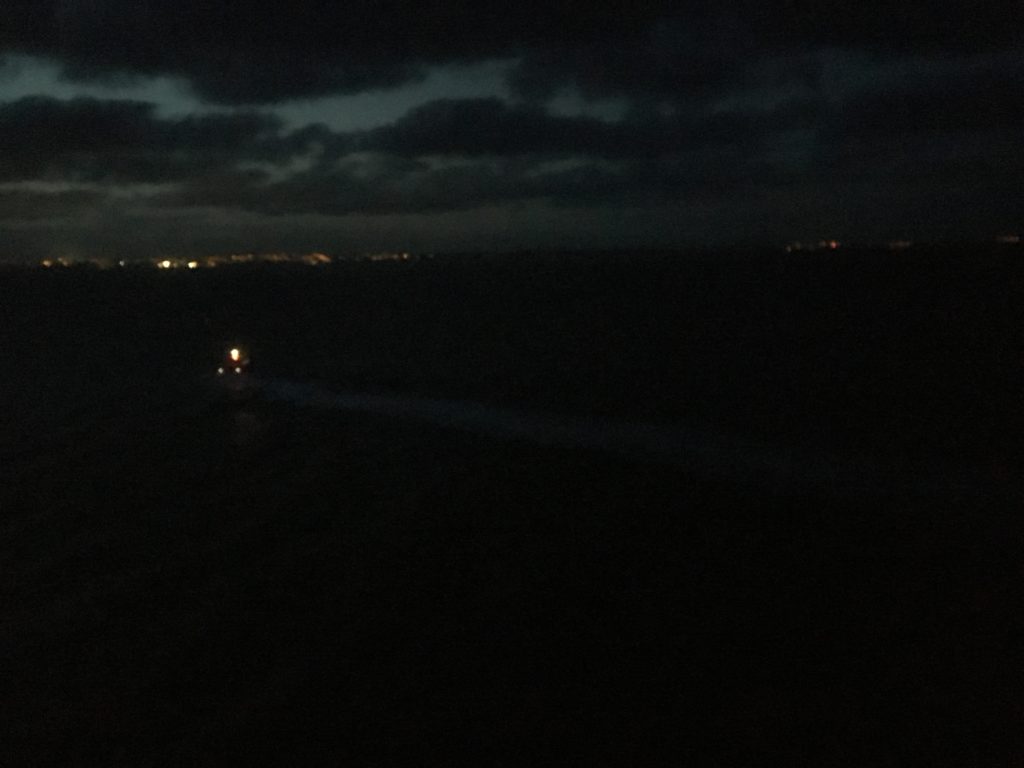 CC Coral coming into Auckland Harbour in the dark