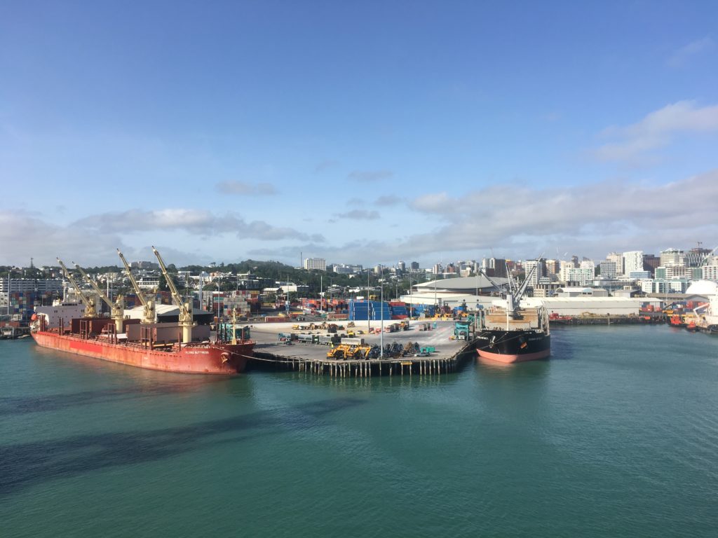 Auckland Ports were busy with three passenger liners ships as well as cargo