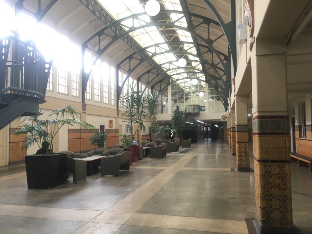 Foyer of Auckland Central Station Hotel