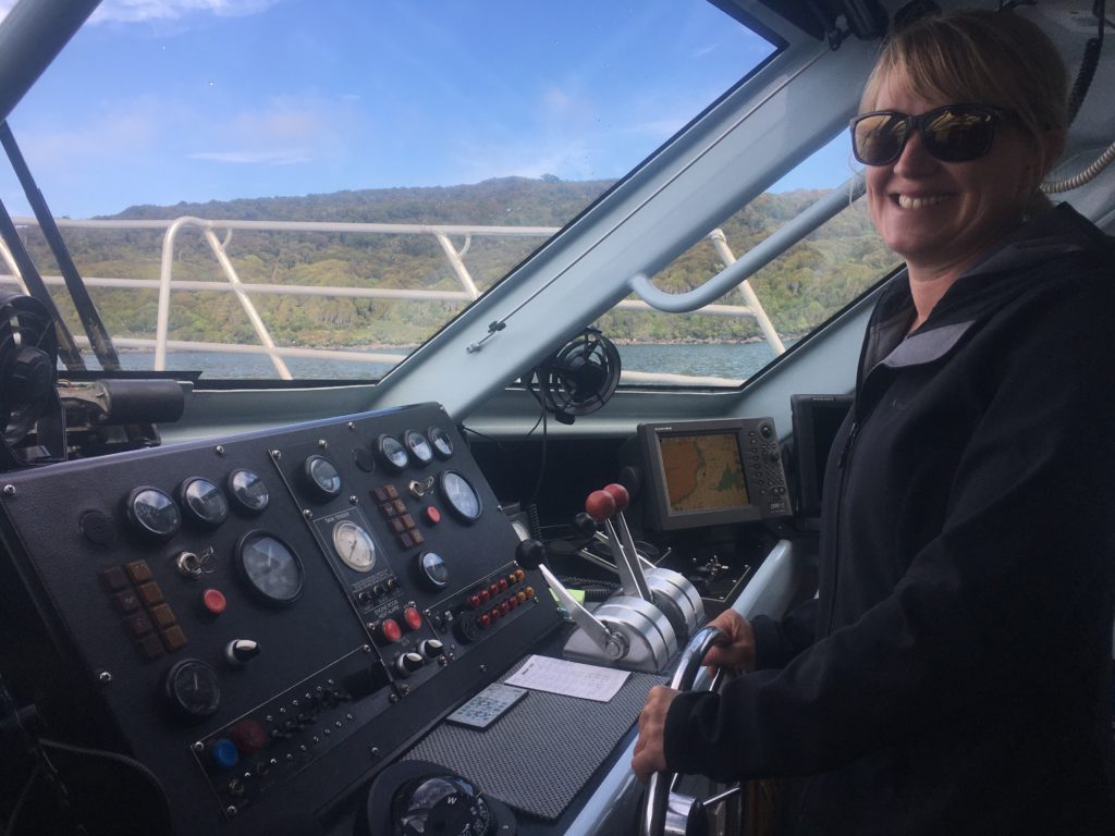 Captain of our Stewart Island ferry