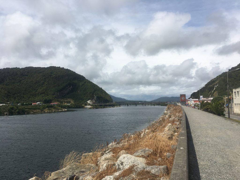 The Grey River leads to the Greymouth