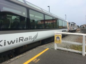 On the TranzAlpine from Picton station