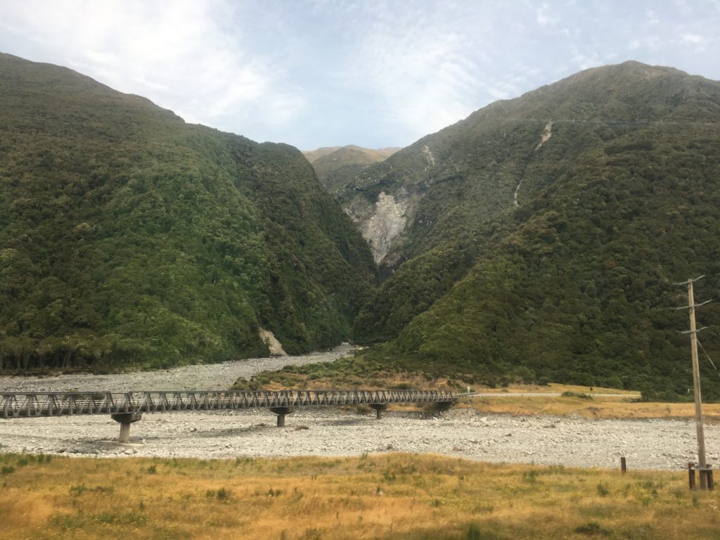 Not exactly snow capped mountains on the TranzAlpine