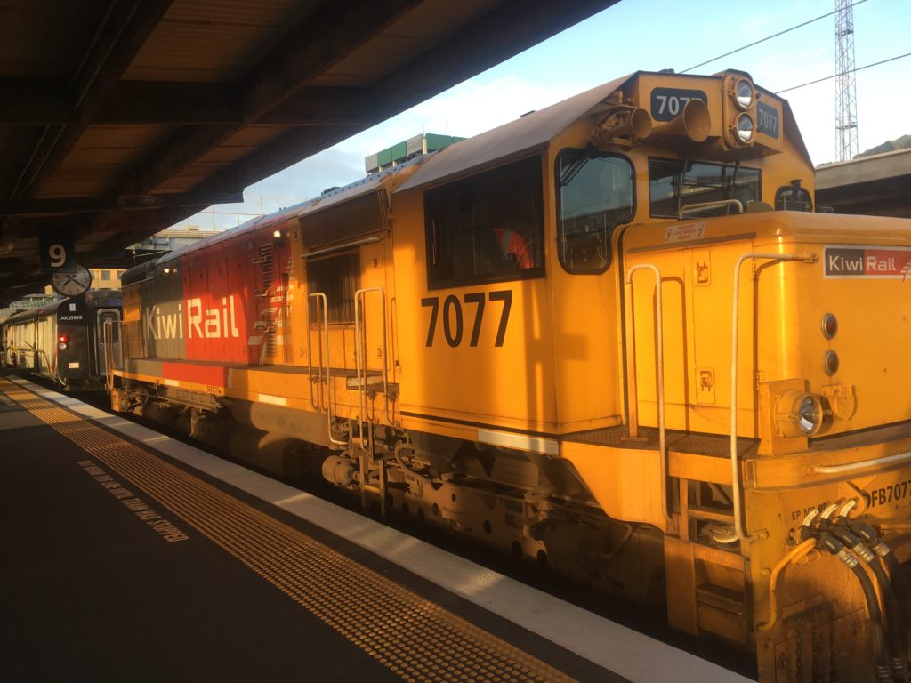 Kiwi Rail waiting at Welly Station