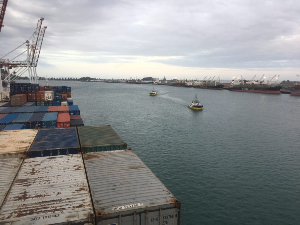 Here come our tugs at the Port of Tauranga