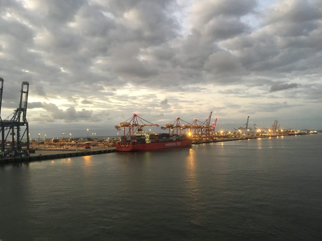 Port of Brisbane in the early morning from Ontario II