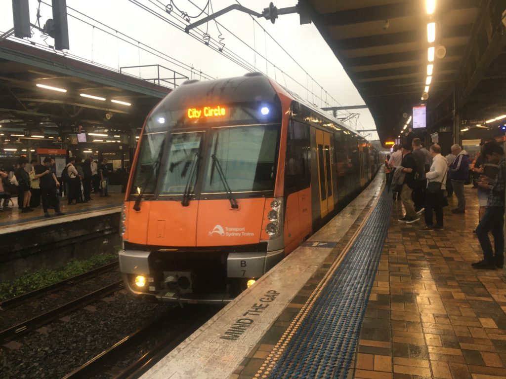 Sydney city trains