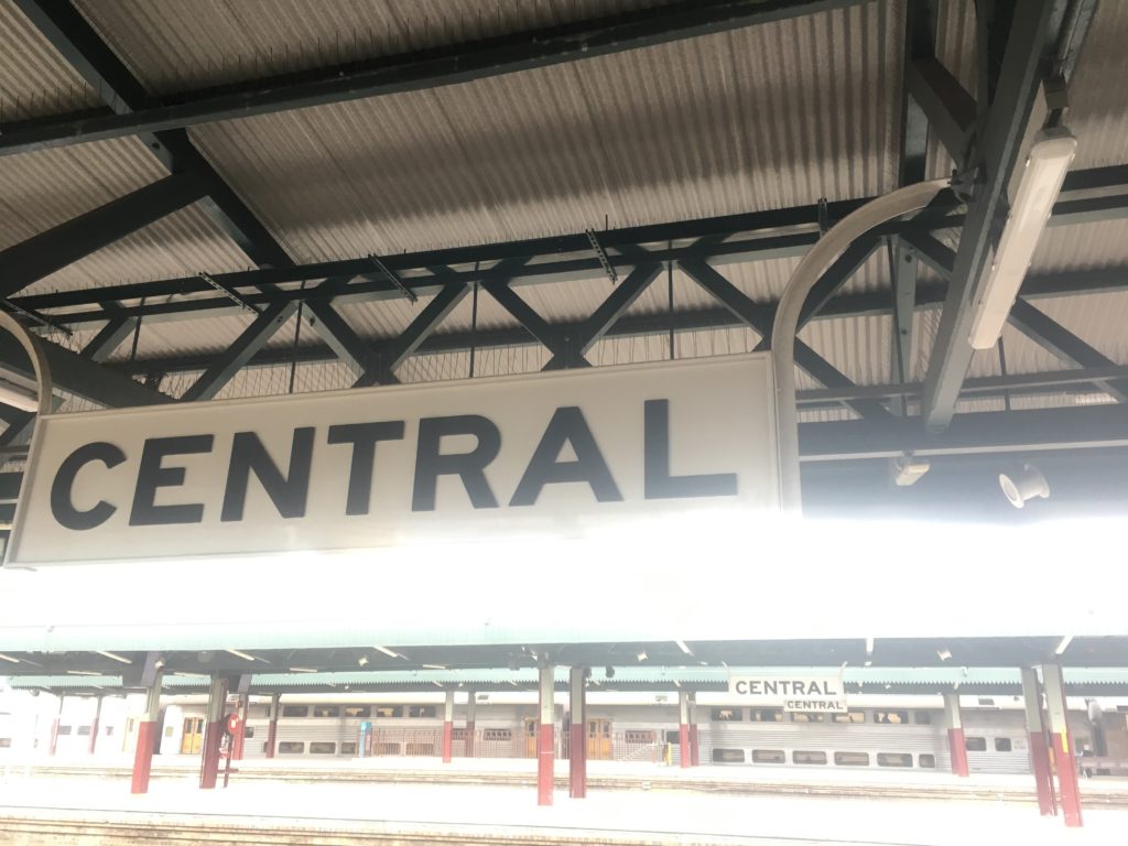 Sydney Central Station under construction