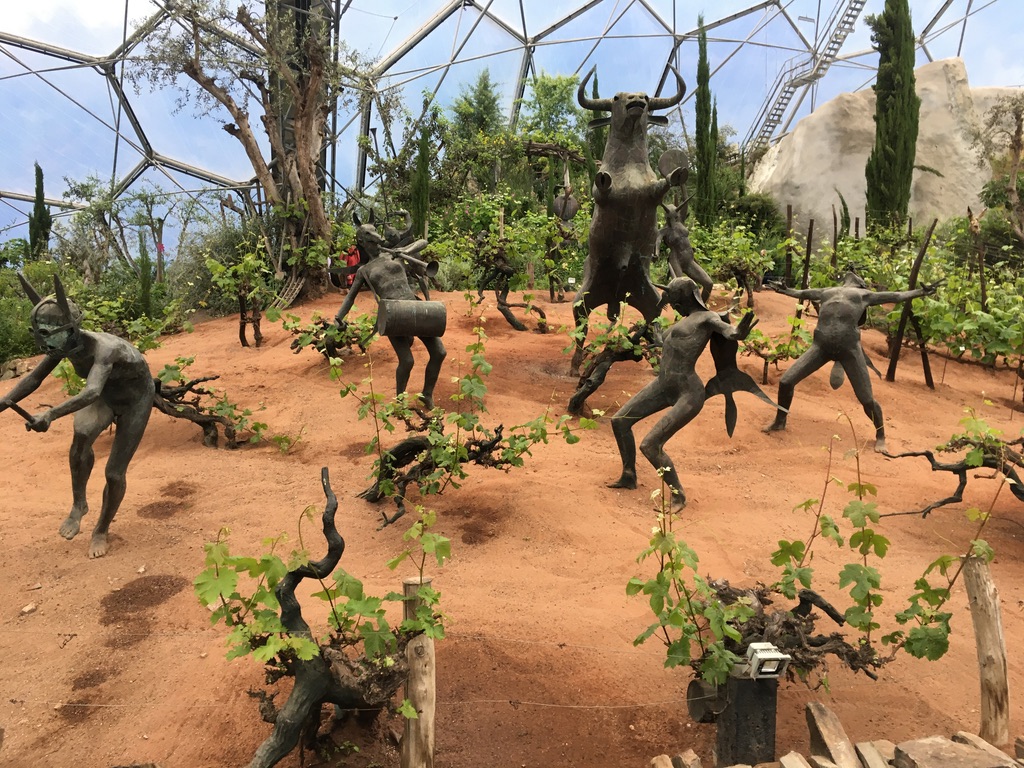 Dionysus and his gang frolic in the vineyards