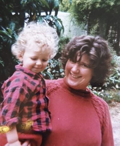 Young Felix with mother